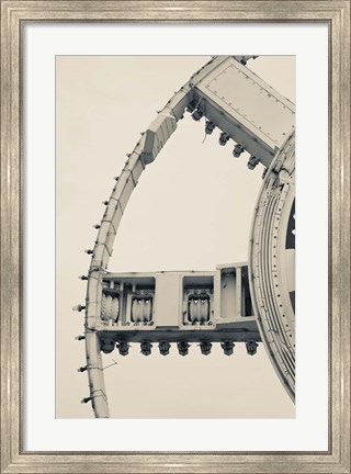 Framed English Channel Drilling Machine Print