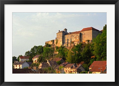 Framed Medieval Chateau de Salmaise Castle, Salmaise Print