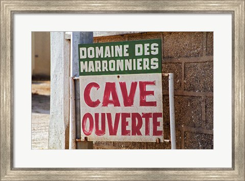 Framed Domaine des Marronniers, Bourgogne, France Print
