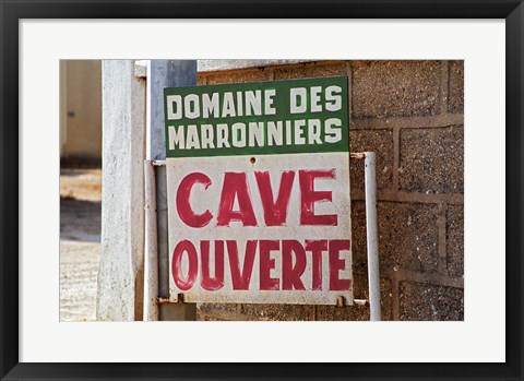 Framed Domaine des Marronniers, Bourgogne, France Print