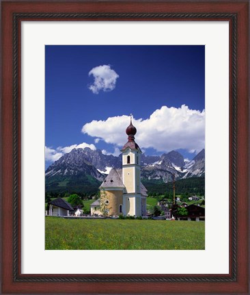 Framed Church at Going, Tyrol, Austria Print