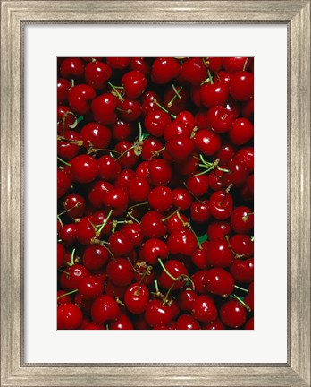 Framed Cherries, Normandy, France Print