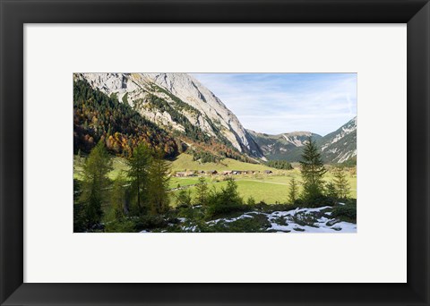 Framed Eng Valley, Karwendel Mountains Print