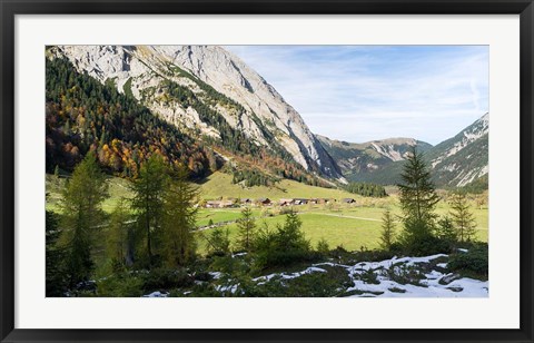 Framed Eng Valley, Karwendel Mountains Print