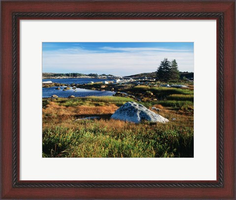 Framed Nova Scotia Coastline Print