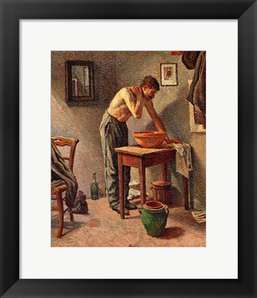 Framed Man Washing Himself, 1886 Print