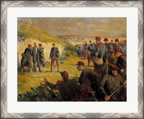 Framed Death Of Eugene Varlin Executed By The People Of Versailles On May 28, 1871 Print