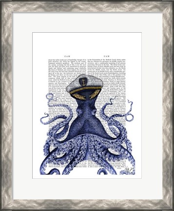 Framed Captain Octopus Print