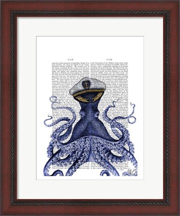 Framed Captain Octopus Print