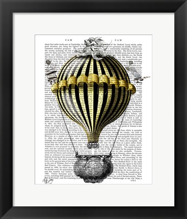 Framed Baroque Fantasy Balloon 2 Print
