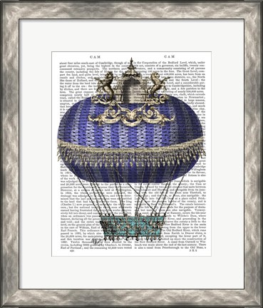 Framed Baroque Fantasy Balloon 4 Print