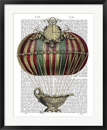 Framed Baroque Fantasy Balloon 3 Print