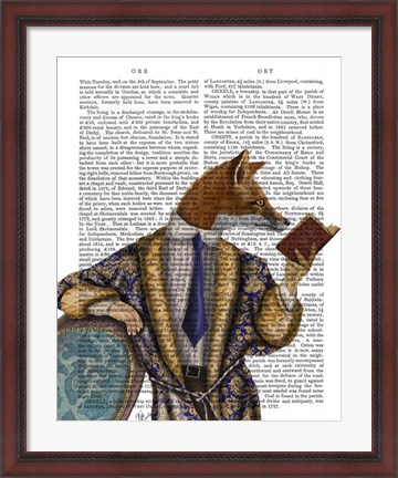 Framed Book Reader Fox Print