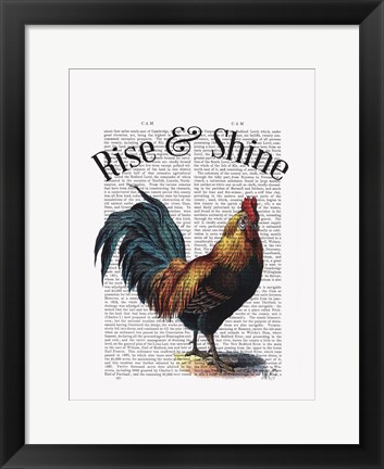 Framed Rise and Shine Print