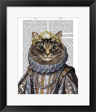 Framed Cat Queen Print