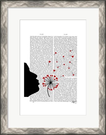 Framed Dandelion Hearts Print