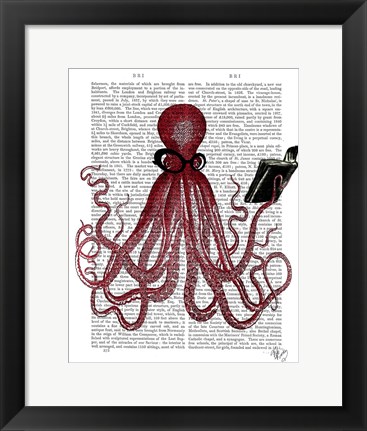 Framed Intelligent Octopus Print