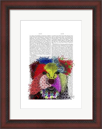 Framed Yorkshire Terrier - Patchwork Print