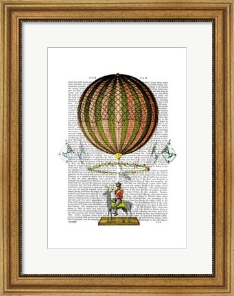 Framed Hot Air Balloon Zephire Print
