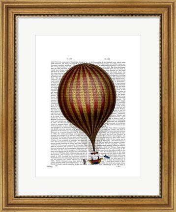 Framed Royal Nassau Balloon Hot Air Balloon Print