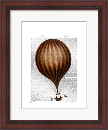 Framed Royal Nassau Balloon Hot Air Balloon Print