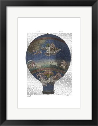 Framed Machine Aerostatique Hot Air Balloon Print