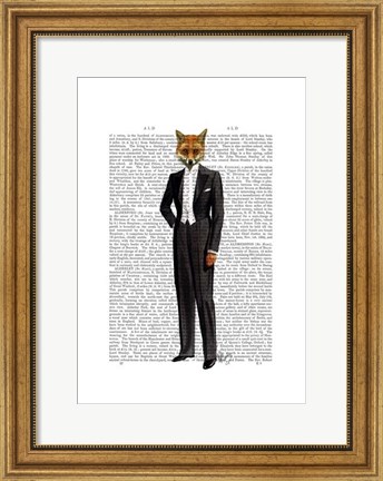Framed Fox In Evening Suit Full Print