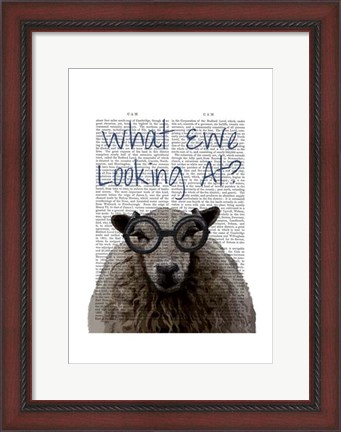 Framed What Ewe Looking At Print