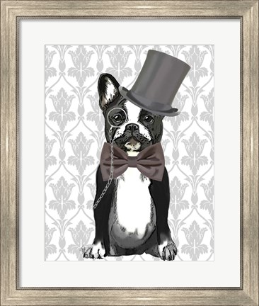 Framed Monsieur Bulldog Print