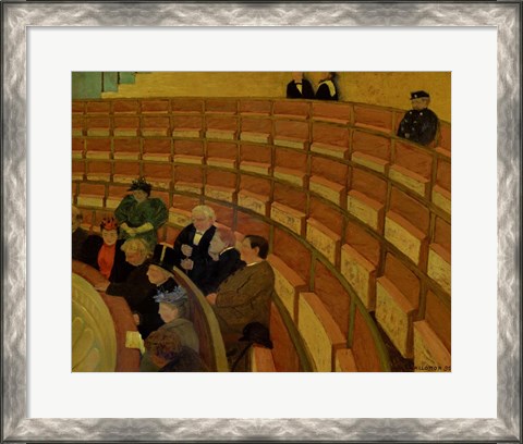 Framed Third Gallery at the Theatre du Chatelet, 1895 Print