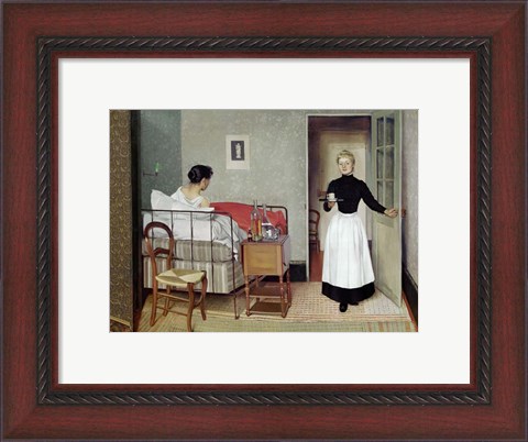 Framed Sick Patient (Helene Chatenay), 1892 Print