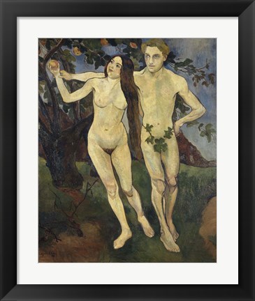 Framed Adam and Eve, 1979 Print