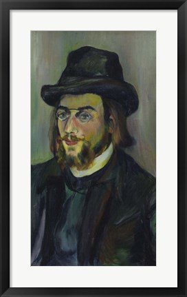 Framed Portrait of Erik Satie (1866-1925), 1892-93 Print