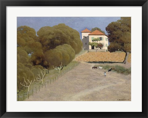 Framed House with Red Roof, 1924 Print