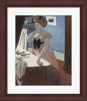 Framed Misia at the Dressing Table, 1898 Print