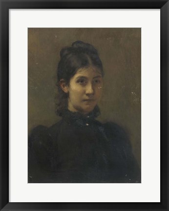 Framed Portrait of a Young Woman Print