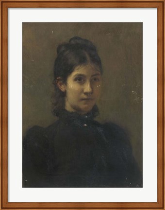 Framed Portrait of a Young Woman Print