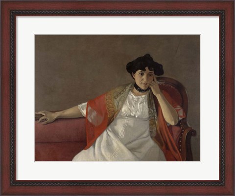 Framed Portrait of the Artist&#39;s Wife, 1905 Print