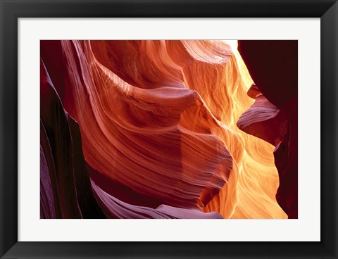 Framed Slot Canyon, Antelope Canyon, Arizona Print