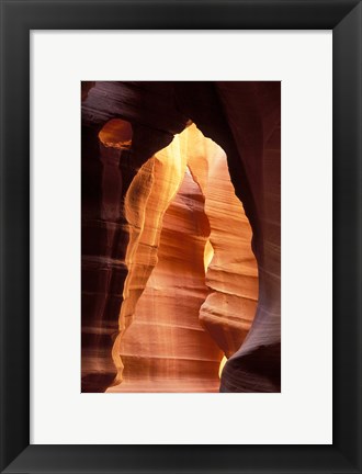 Framed Colorful Sandstone in Antelope Canyon, near Page, Arizona Print