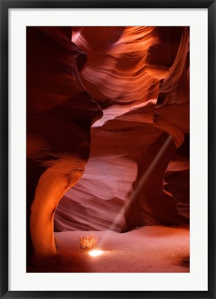 Framed Antelope Canyon Sunbeam Print