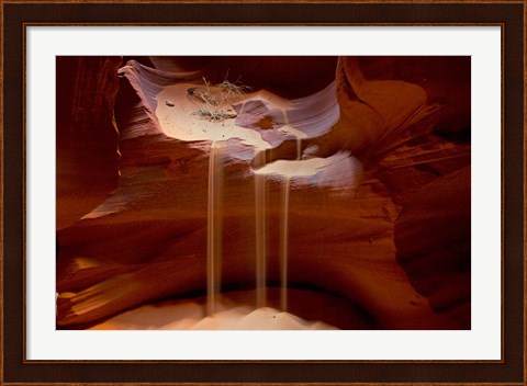 Framed Upper Antelope Canyon, Rocky Ledge Print