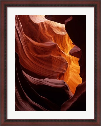 Framed Antelope Canyon, Navajo Tribal Land, Arizona Print