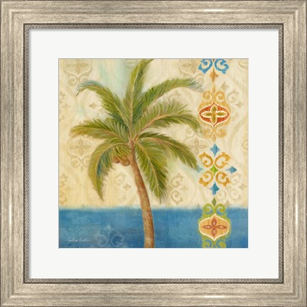 Framed Ikat Palm II Print