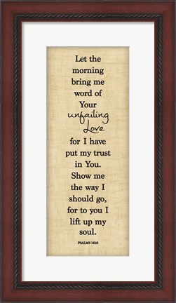 Framed Bible Verse Panel I (Psalms) Print