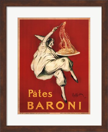 Framed Pates Baroni, 1921 Print