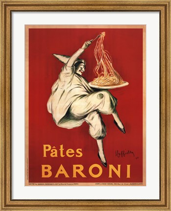 Framed Pates Baroni, 1921 Print