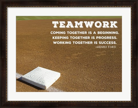 Framed Teamwork Print