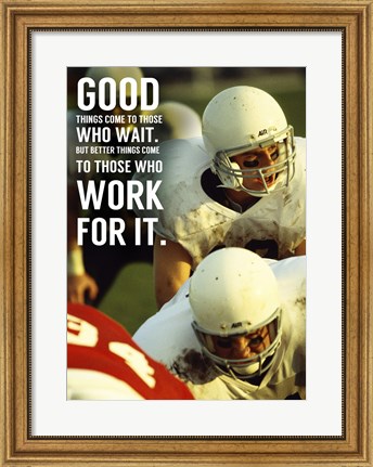 Framed Good Things Come to Those Who Wait Print