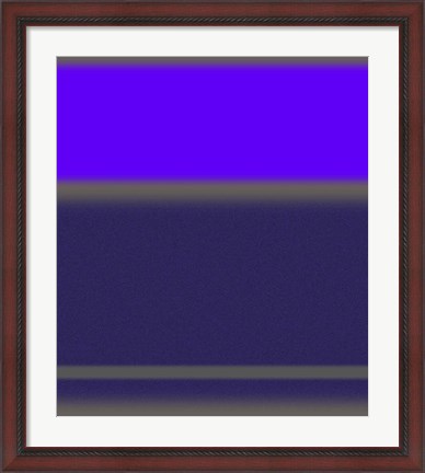 Framed Abstract Purple Print